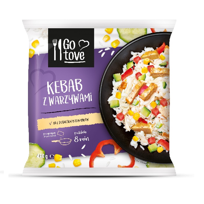 Kebab z warzywami Go tove 450g
