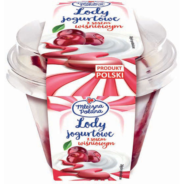 Lody jogurtowe z sosem wiśniowym Mleczna Polana 220ml