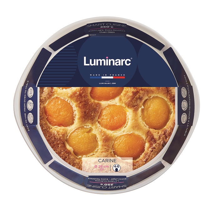 Forma na tartę 28cm, biała-SMART CUISINE