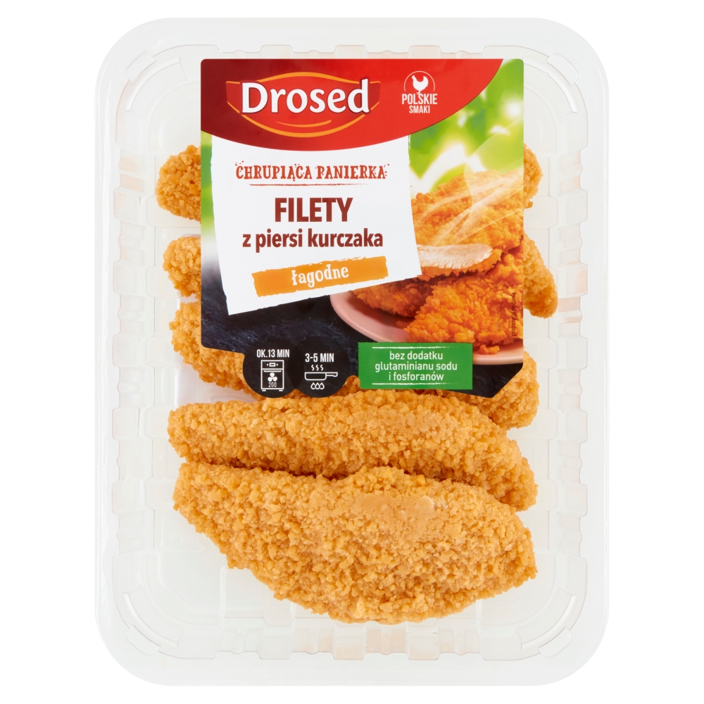 Filet panierowany z piersi kurczaka Drosed 400g esklep.polomarket.pl