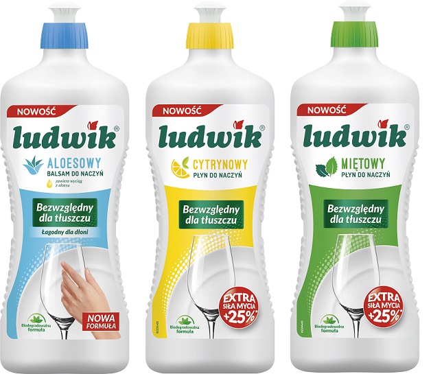 Płyn do mycia naczyń Ludwik 900ml mix