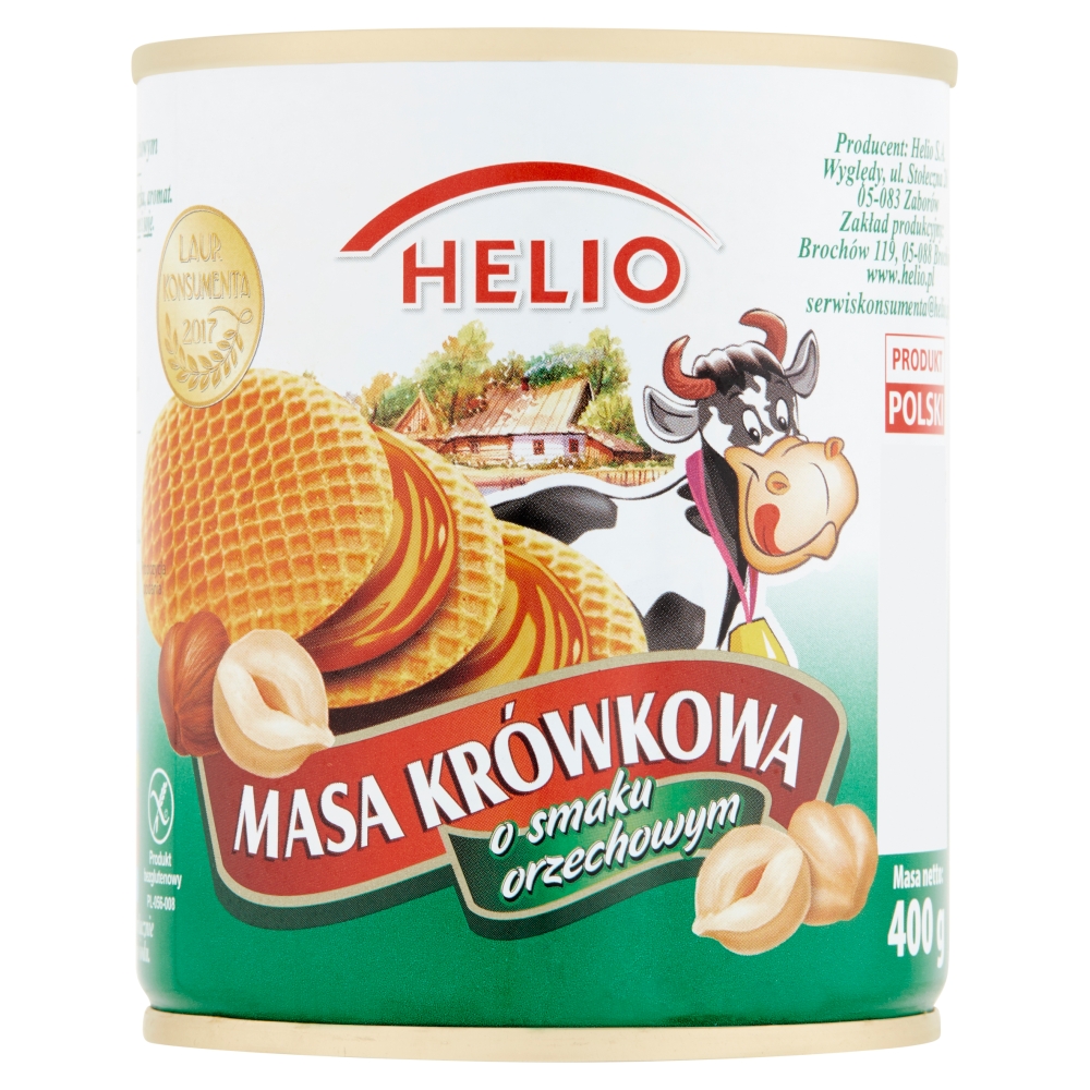 Helio Masa krówkowa o smaku orzechowym 400 g esklep.polomarket.pl