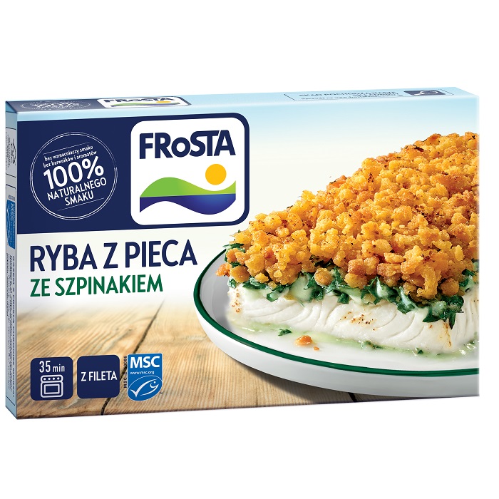 Ryba z pieca ze szpinakiem Frosta 360g