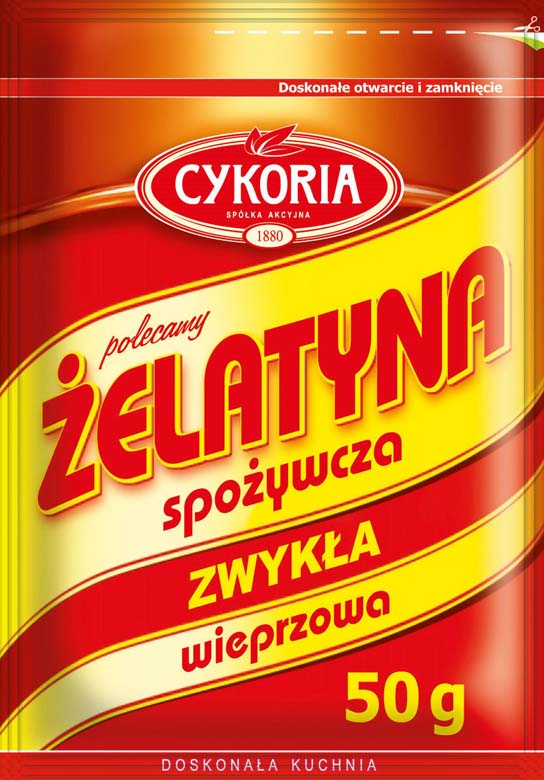 Żelatyna Spożywcza Wieprzowa Cykoria 50g