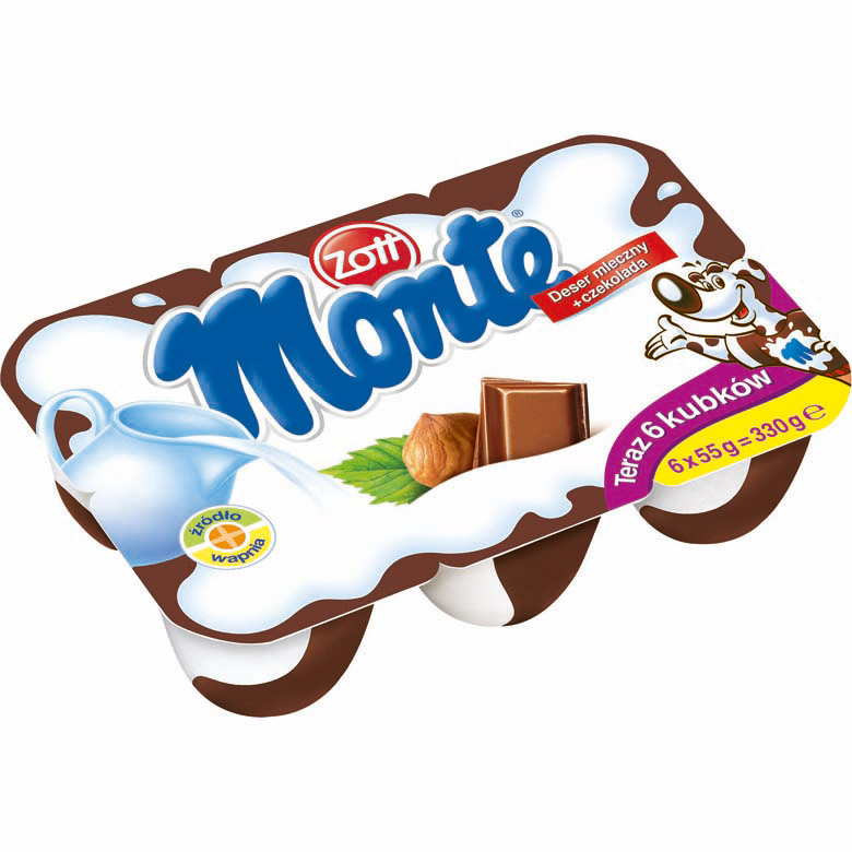 Deser czekolada Monte 6x55g esklep.polomarket.pl