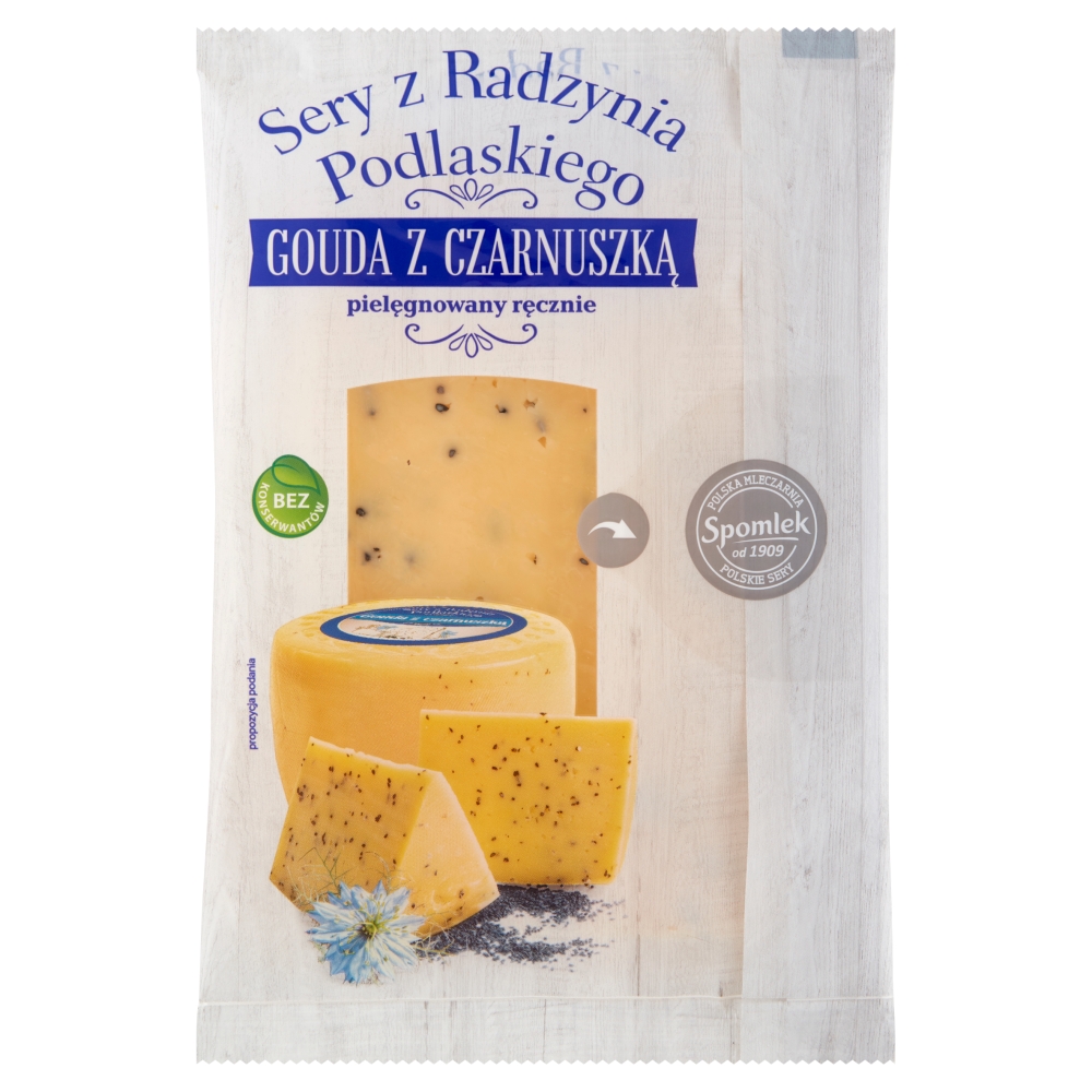 Ser Gouda z czarnuszką plastry 135g