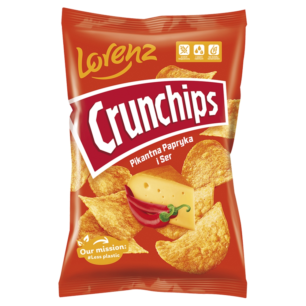 Chipsy pikantna papryka&ser X-Cut Crunchips 140g
