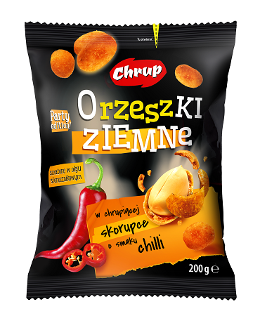 Orzeszki ziemne w skorupce o smaku chilli Chrup 200g