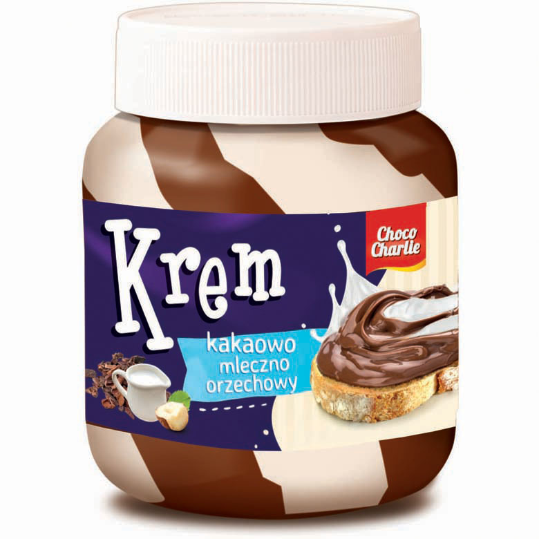 Krem do smarowania pieczywa duo  Choco Charlie 400g