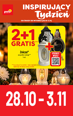 Okładka: Oferta Inspirujący TYDZIEŃ Polomarket od śr. 28.10 do wt. 3.11