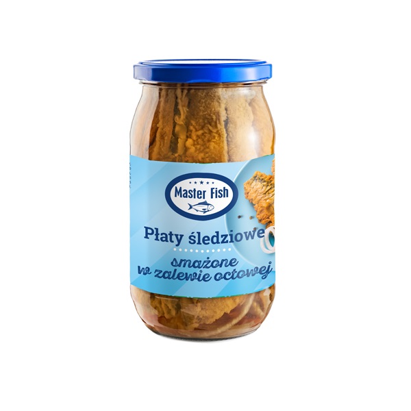 Płaty Śledziowe Smażone w zalewie octowej 800G Master Fish