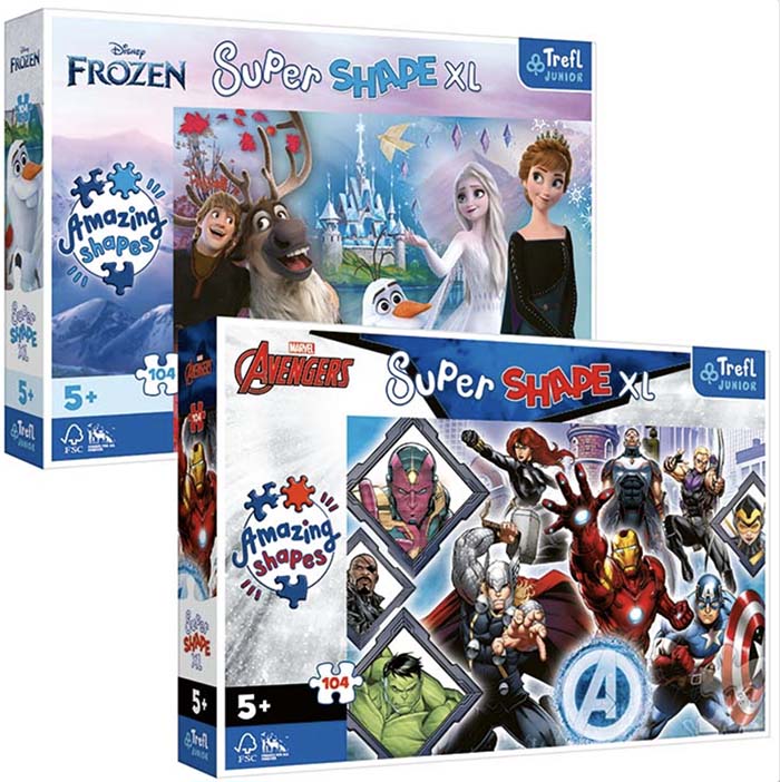 Puzzle XL Super Shape 104 elementy