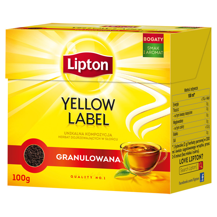 Herbata czarna granulowana Lipton 100g