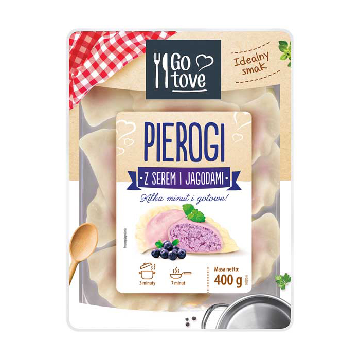Go Tove pierogi z serem i jagodami 400g