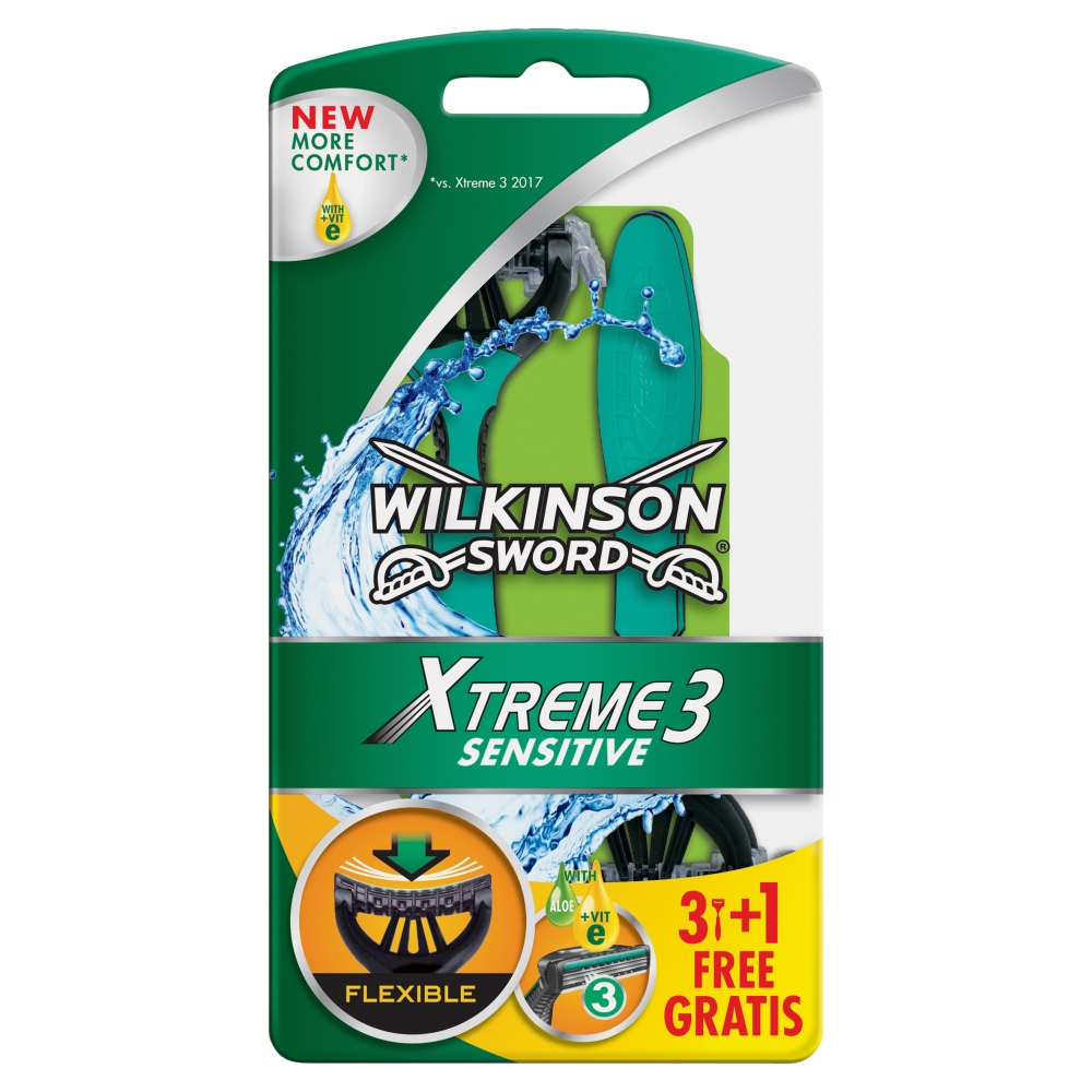 Maszynka do golenia Xtreme3 Sensitive Wilkinson 3+1szt esklep.polomarket.pl