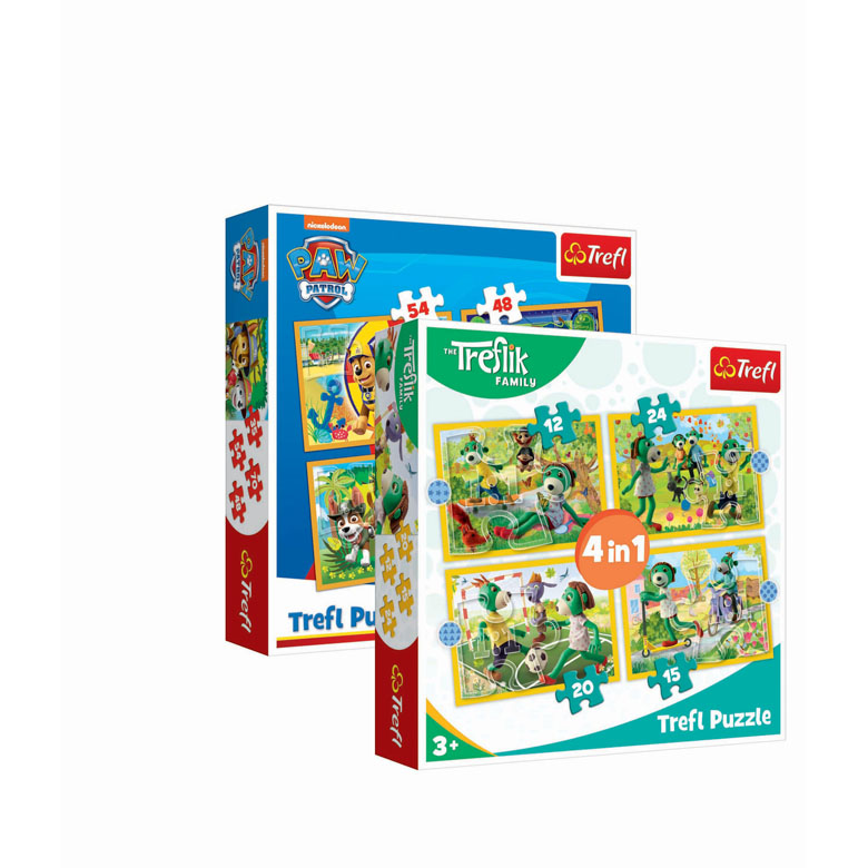 Puzzle 4 w 1 mix licencji