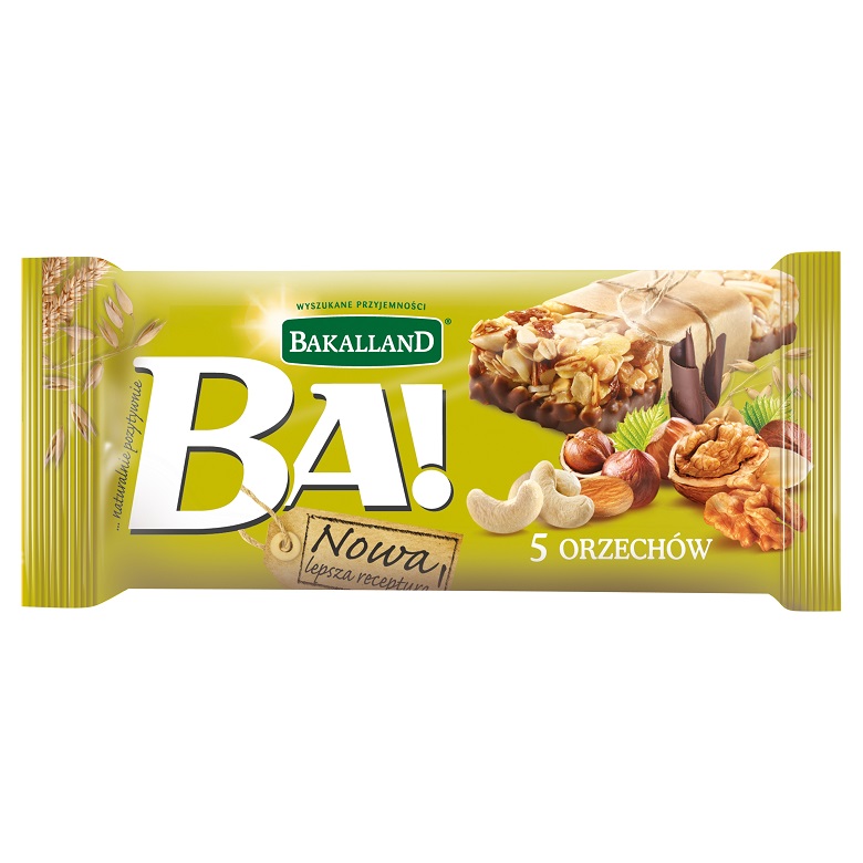 Baton  5 Orzechów Bakalland BA! 40g