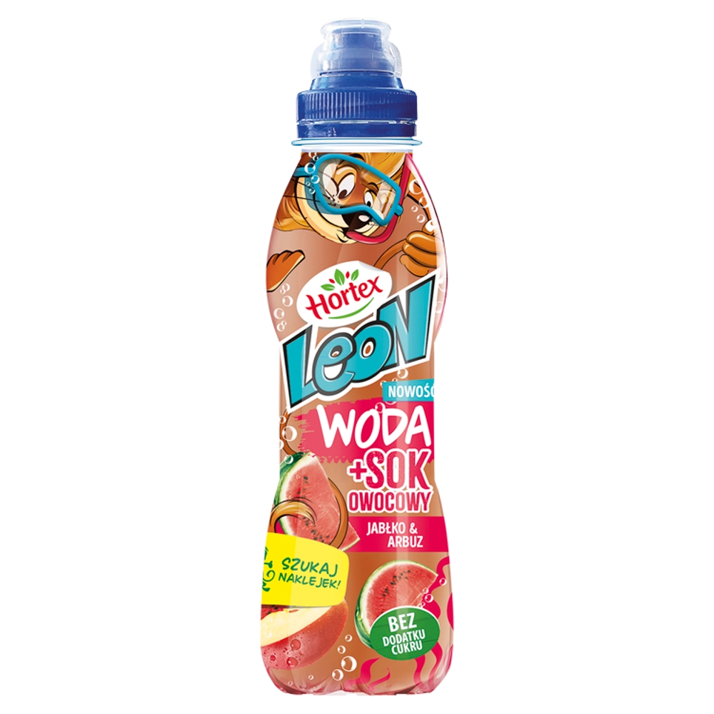 Woda smakowa Leon Jabłko-Arbuz Hortex0,4L