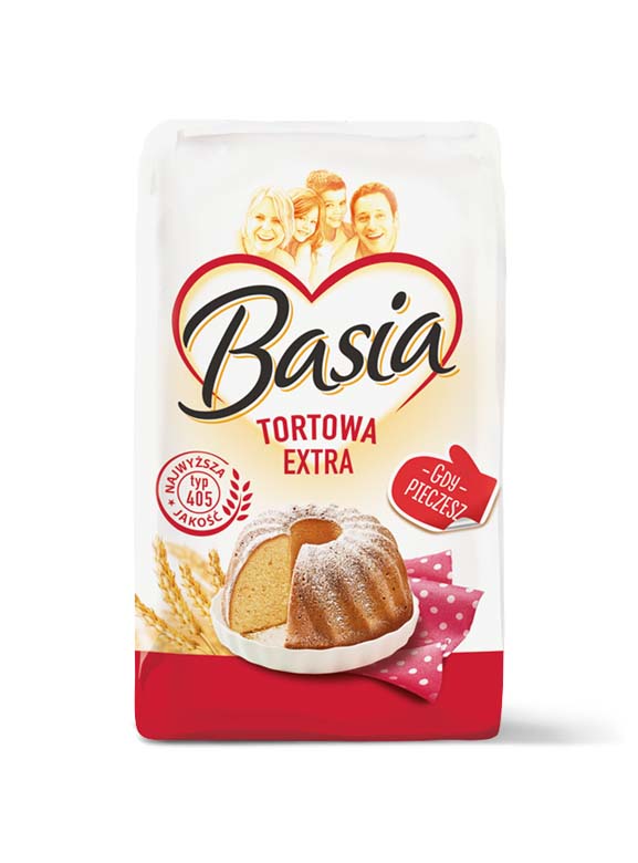 Mąka Basia pszenna tortowa T405 1kg esklep.polomarket.pl