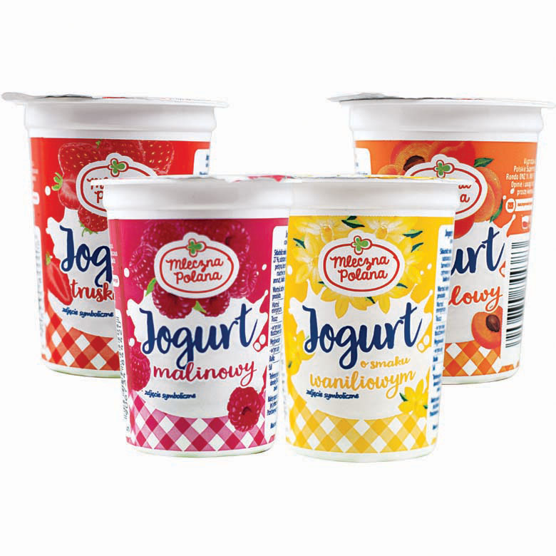 Mleczna Polana jogurt owocowy sort. 150g