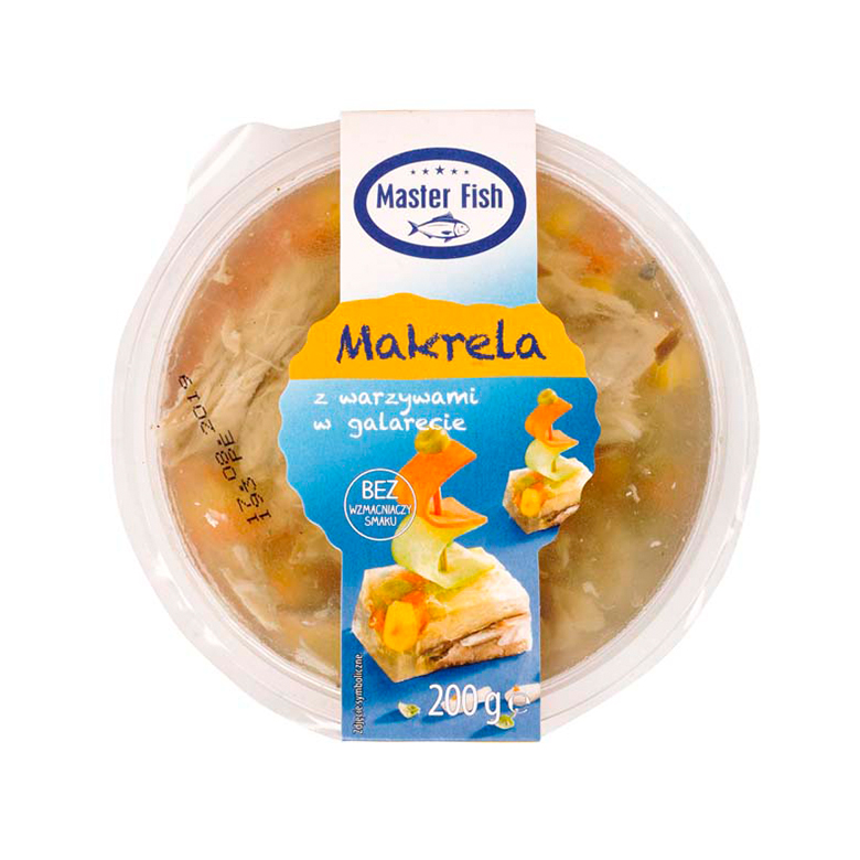 Makrela z warzywami w galarecie 200g Master Fish