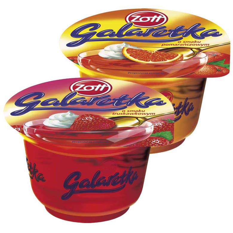 Galaretka Zott truskawka/pomarańcza mix 175g
