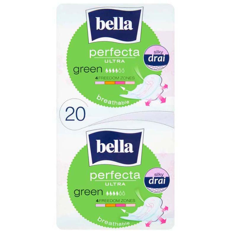 Podpaski  Perfecta Green   Bella 2x10szt esklep.polomarket.pl