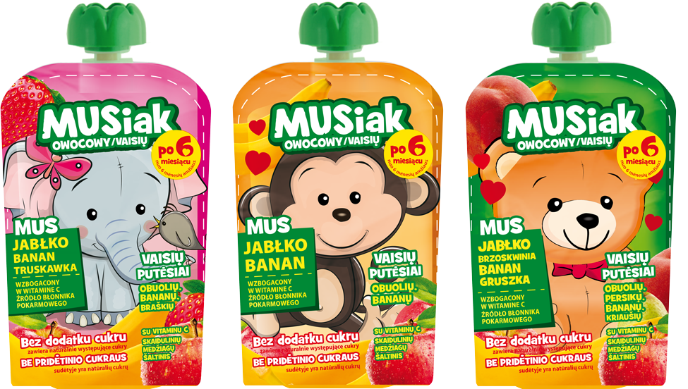 Mus Musiak owocowy dla dzieci sort 100g