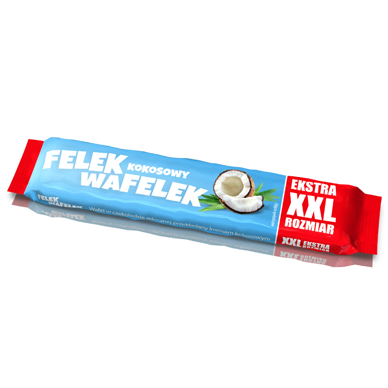 Wafelek w czekoladzie kokosowy Felek 50g