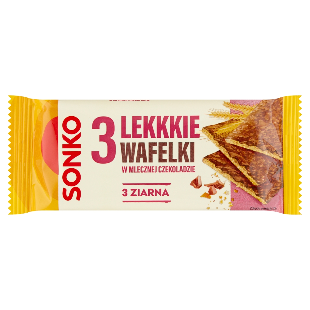 Sonko Lekkkie Wafelki 3 ziarna w czek.