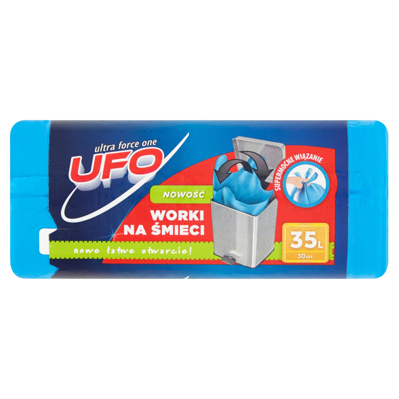 Worki na śmieci 35L z wiązaniem   UFO 30 szt.