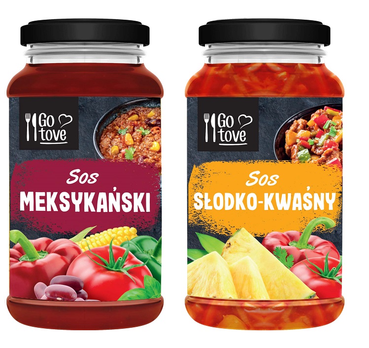 Sos słodko-kwaśny lub meksykański Go Tove 520g sort