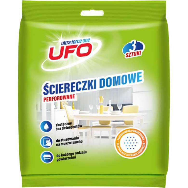 Ściereczki domowe  perforowane  UFO 3 szt.