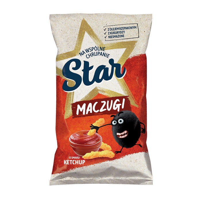 Chrupki maczugi ketchup Mr Snaki 80g