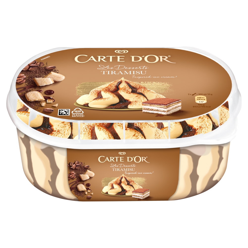 Lody Carte D'or Tiramisu 825ml