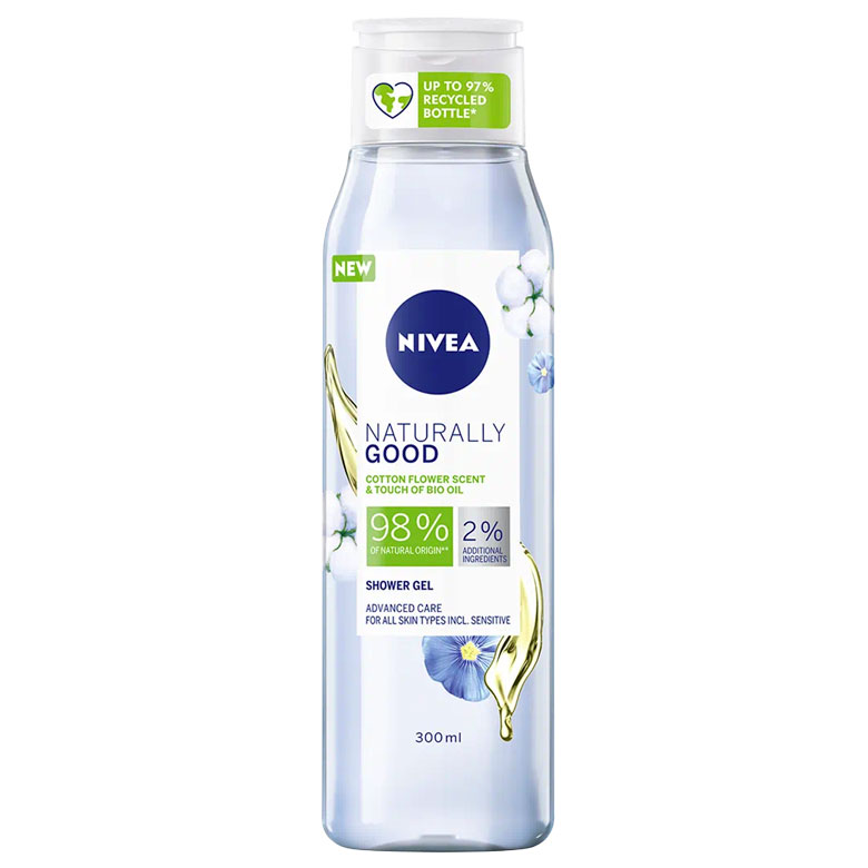 Żel pod prysznic kwiat bawełny z BIO olejkeim Naturally Good Nivea 300ml