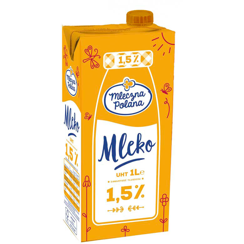 Mleko UHT 1,5% Mleczna Polana 1L