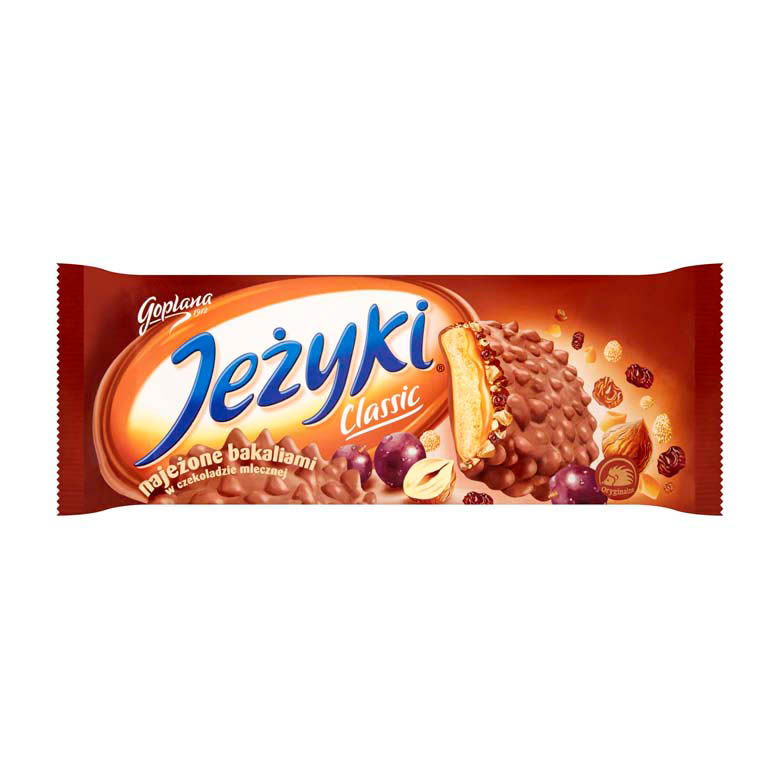 Ciastka  w czekoladzie  Jeżyki 140g esklep.polomarket.pl