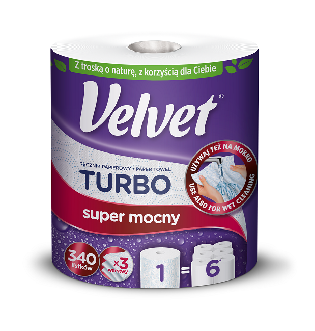 Ręcznik papierowy turbo Velvet 1 szt. esklep.polomarket.pl