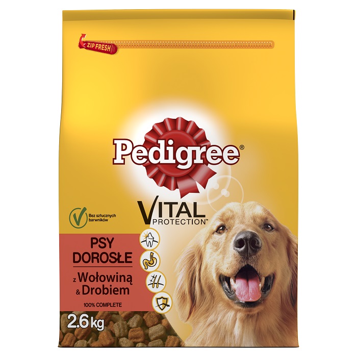 Karma sucha wołowina-drób Adult Pedigree2,6kg esklep.polomarket.pl