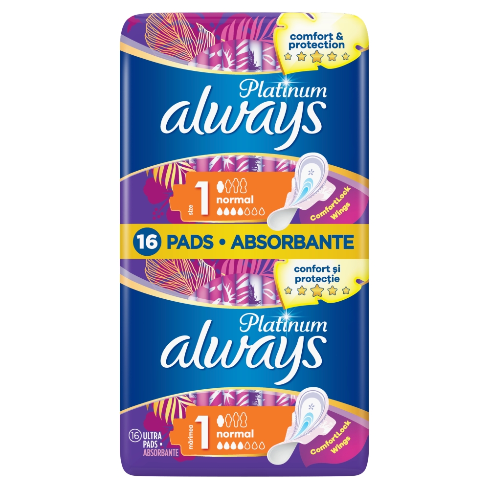 Podpaski Always Platinum Normal 16szt.