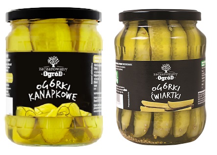 Ogórki kanapkowe lub ćwiartki Zaczarowany Ogród 670g/360g sort