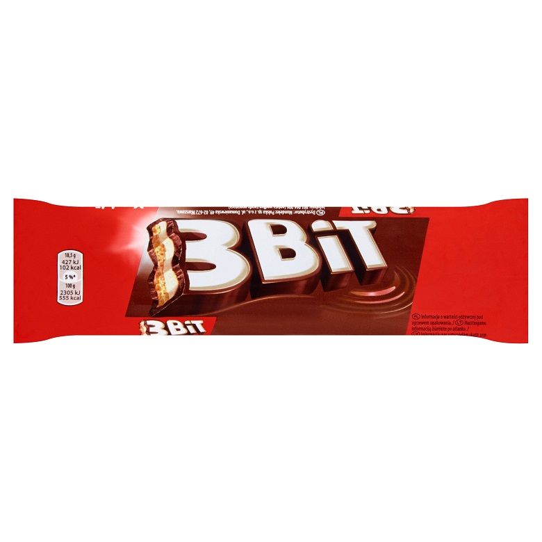 Baton w czekoladzie mlecznej   3 Bit 46g