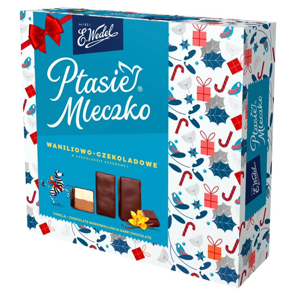 Ptasie Mleczko waniliowo-czekoladowe w czekoladzie deserowej 340g