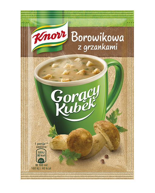 Zupa borowikowa z grzankami Gorący kubek 15g esklep.polomarket.pl