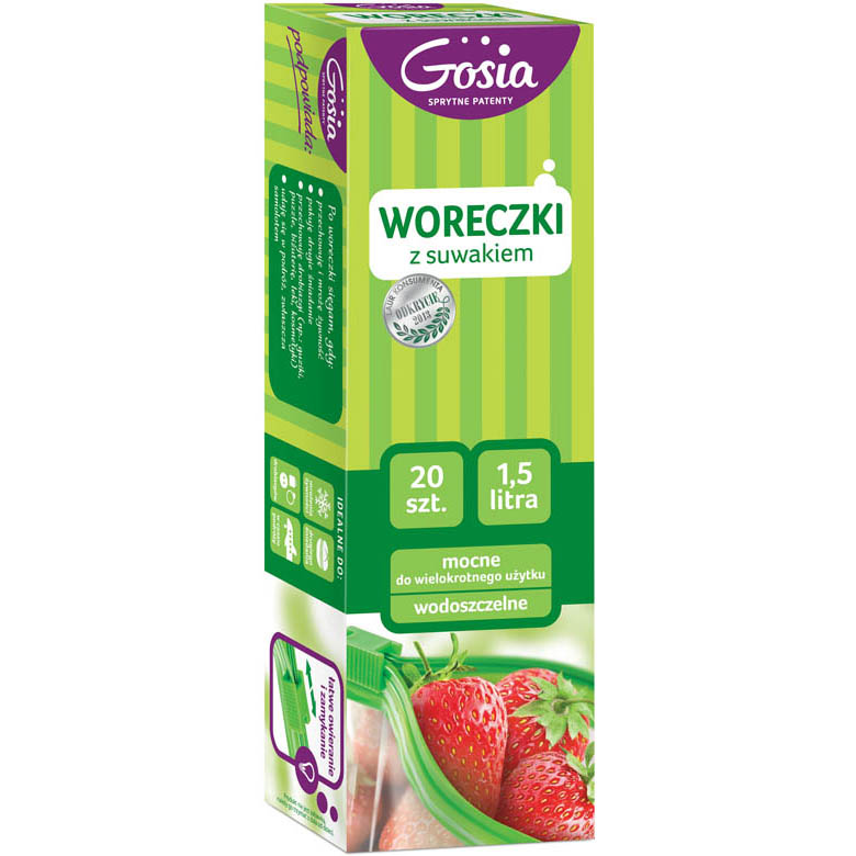 Woreczki z suwakiem GOSIA PL 1,5l