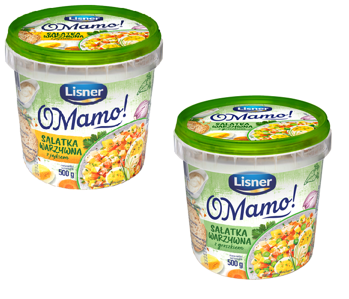 Sałatka warzywna grosz/jajko mix Lisner500g