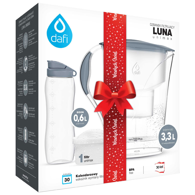 Dzbanek filtrujący Dafi Luna 3,3 l + bidon + wkład