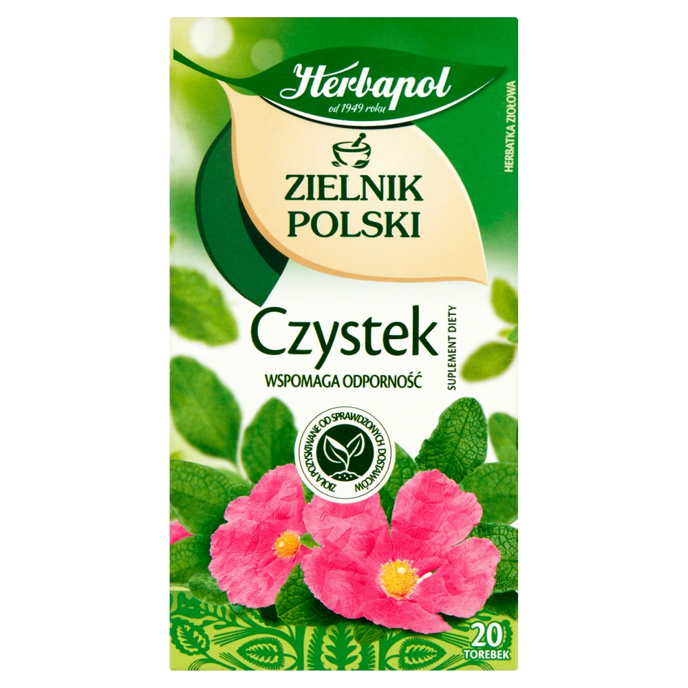 Herbata ziołowa czystek Zielnik Polski 20x2g esklep.polomarket.pl