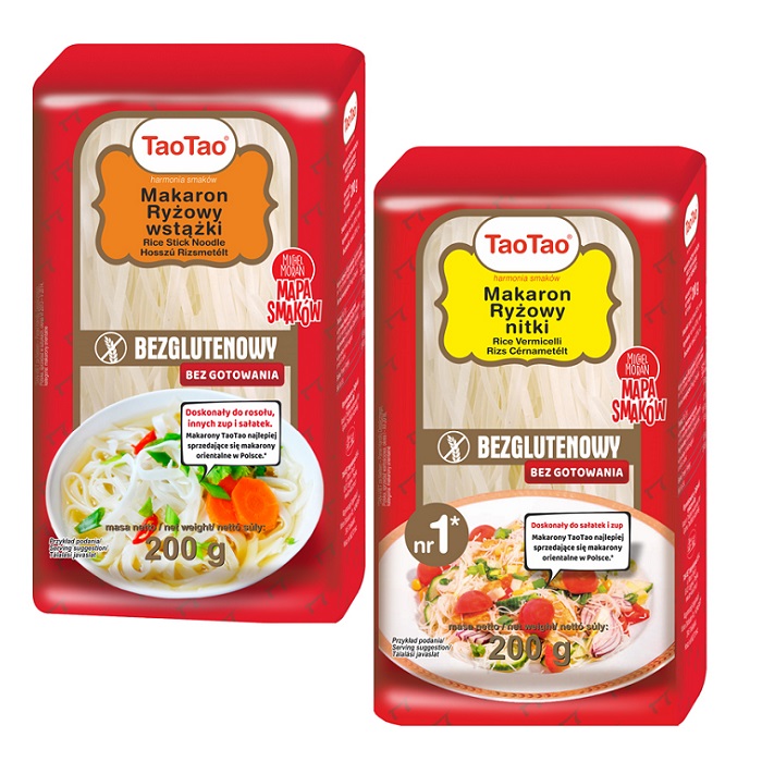 Makaron ryżowy wstążki lub nitki sort 200g esklep.polomarket.pl